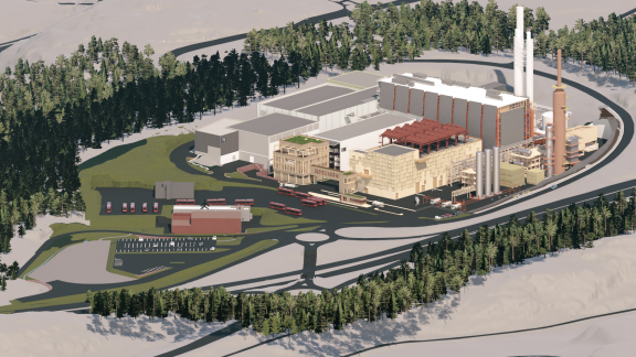 picture of aker solution logo on a wall